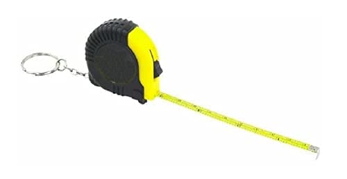 Image of 2 Metre Tape Measure Keyring Retractable Rule Pocket Tool Keychain Lock DIY Gift