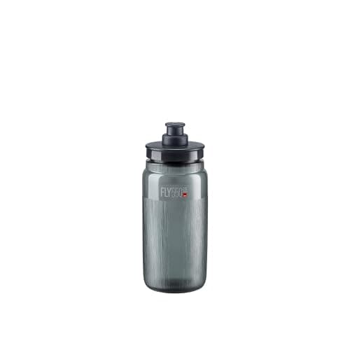 Image of ELITE Fly Tex Water Bottle Clear Smoke – Insulated Cycling Bottle with Thermal Protection – Lightweight & BPA-Free – 550ml – For Road Bike, MTB & Gravel Cycling