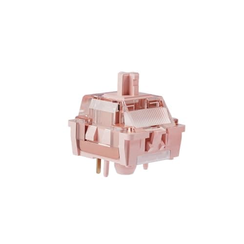 Image of AULA x LEOBOG Silent Keyboard Switches for Mechanical Gaming Keyboard,5-Pin Linear Pre-Lubed Quiet Switches with POM Stem,LED Slots,Standard MX Structure for DIY Kit/Gamer Keyboard (100PCS)