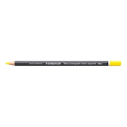 Image of STAEDTLER Watercolour Pencil - Yellow - Mars Lumograph Colour Aquarell - Pack of 6, 104-1
