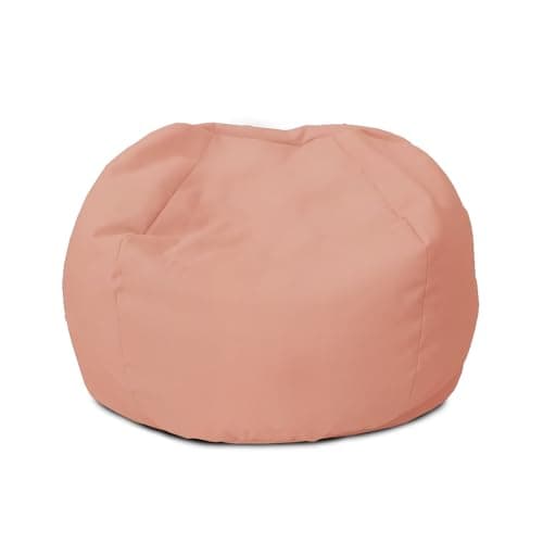 Image of rucomfy Beanbags Small Kids Indoor/Outdoor Bean Bag. Children's Outside Garden Chair. Pre-Filled Water Resistant & Durable. 50cm x 65cm (Dusky Pink, Beanbag Only)