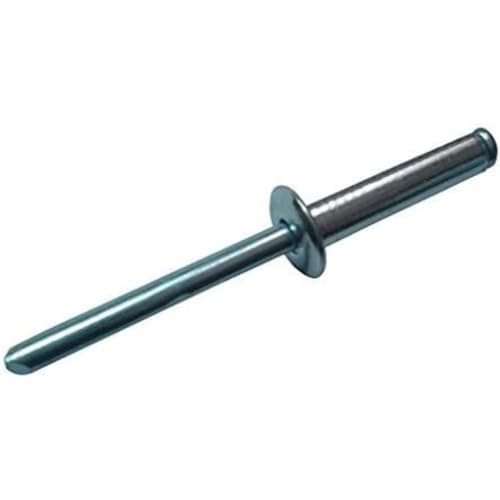 Image of Merriway BH02214 (100 Pcs) Aluminium Alloy Pop Rivet, 4.0 x 16 mm (5/32 Inch x 5/8 Inch) - Pack of 100 Pieces