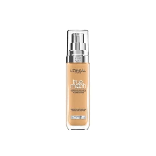 Image of L'Oréal Paris Foundation for Face, Skincare Infused with Hyaluronic Acid, True Match Hydrating Liquid Foundation for All Skin Tones, SPF 16, 5.5W Golden Sun, 30 ml