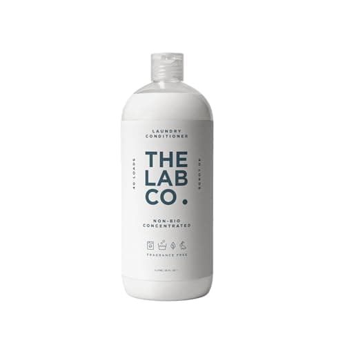 Image of The Lab Co. Fragrance Free Fabric Conditioner & Laundry Softener | Non-Bio, Ultra-Concentrated, 40 Washes | Odourless, Unscented | 1 Litre, Vegan & Biodegradable