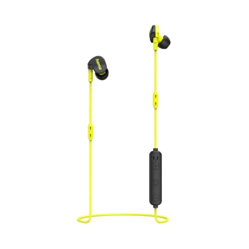 Image of Hama "Freedom Athletics II Bluetooth® Headphones, In-Ear, Microphone, black/yellow