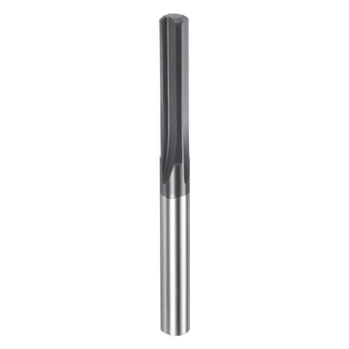 Image of sourcing map Carbide Chucking Reamer 0.202"(5.131mm) Dia Straight Flute Straight Shank Machine Reamer Tool for Metal and Lathes CNC Machining Centers, Black