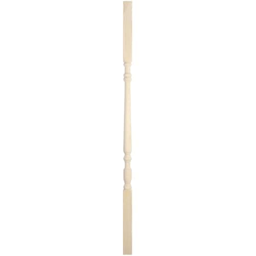 Image of Pine Classic Stair Spindles 900mm x 32mm – Unfinished Timber Spindle for Staircases – Traditional Turned Design – Fits 32mm Groove Handrails and Base Rails (Single)