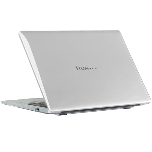 Image of Clip on Case Compatible with Huawei Matebook X Pro 13.9 inch 2020/2021, Transparent Hard Shell Protective Cover,Transparent