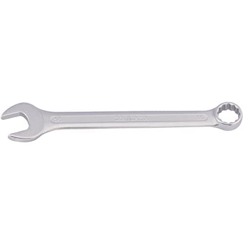 Image of Draper Redline 16mm Combination Spanner | Chrome Vanadium Steel Hand Tool | Metric Manual Plated Tools | 68038