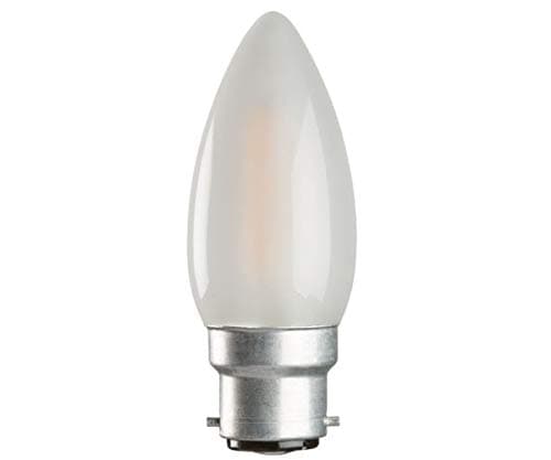 Image of 2X Opal Candle Light Bulb 25w / BC Bayonet Cap White Pearl Soft Lamps