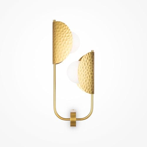 Image of MAYTONI DECORATIVE LIGHTING Tropic Wall Light Brass Glass Metal for Living Room, Kitchen, Bedroom, Dining Room, Office