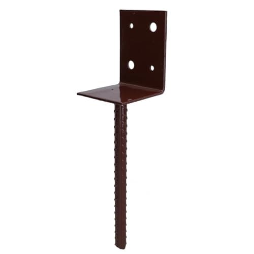 Image of Concrete in Wooden Post Support Base Bracket 75 x 75mm Carport Decking