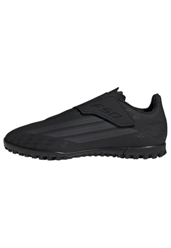 Image of adidas Unisex Kids F50 Club Velcro Turf Football Shoes Kids, core Black/Grey six/core Black, 9 UK Child
