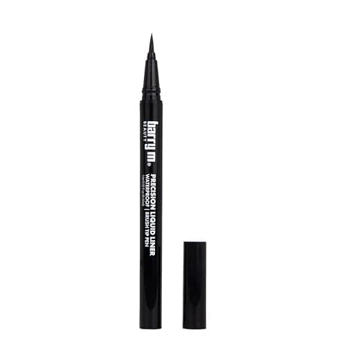 Image of Barry M Precision Liquid Eyeliner Waterproof Brush Tip Pen Black