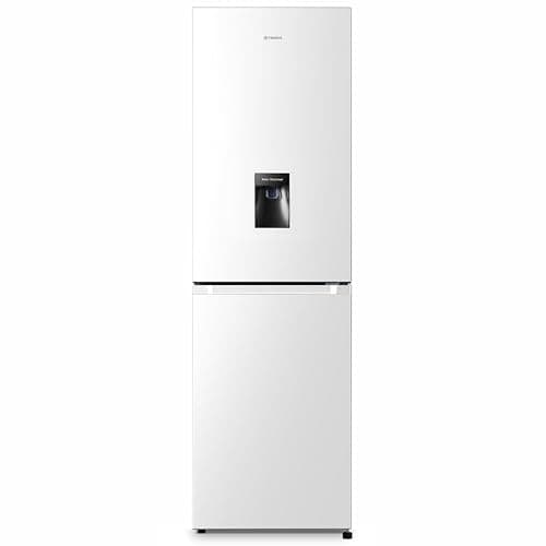 Image of Teknix FFH1825WW/E 55cm Freestanding 50/50 Fridge Freezer - 256 Litre Capacity - Total No Frost - Non-plumbed Water Dispenser - White, H182.5 x W55 x D56.2 (cm)