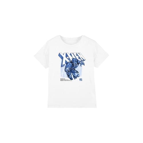 Image of X-Men Boys Beast Unisex Kids T-Shirt, White, 3-4 Years UK