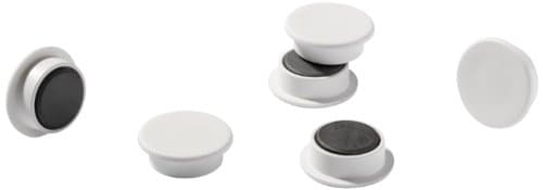 Image of Durable 475202 Magnets in Industrial Packaging 21 mm 210 p - White (Pack of 20)