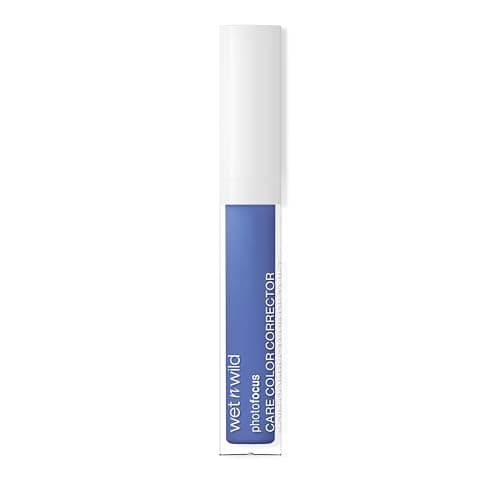 Image of Wet n Wild Photo Focus Care Color Corrector, Lightweight Concealer with Nourishing Ingredients, Colour Corrector for Concealing Redness, Neutralizing Orange Undertones, and Highlighting, Blue