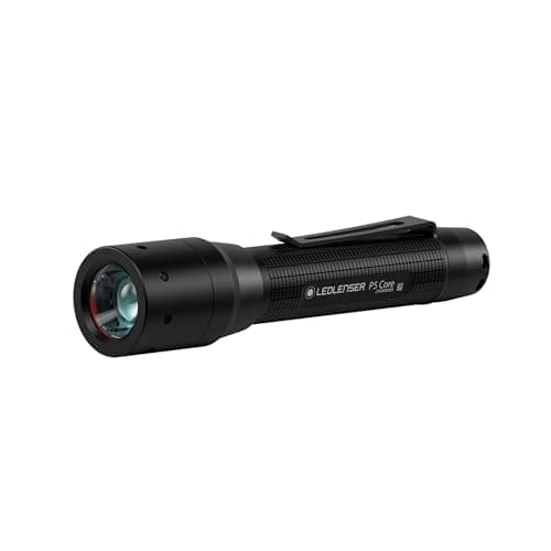 Image of Ledlenser P5 Core | 2021 | LED Torch, 150 lm, Up to 12h Run Time, Focusable 90m Beam, AA Battery Flashlight, IP44 Water Resistant Inc Wrist Strap for Hiking, Dog Walking, Camping, DIY, Mechanic