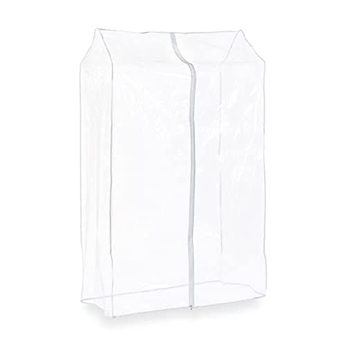 Image of Clear Clothes Rail Cover Strong Garment Coat Hanger Protector with Zipped in 7 sizes. (Clear (3feet x 5 feet))