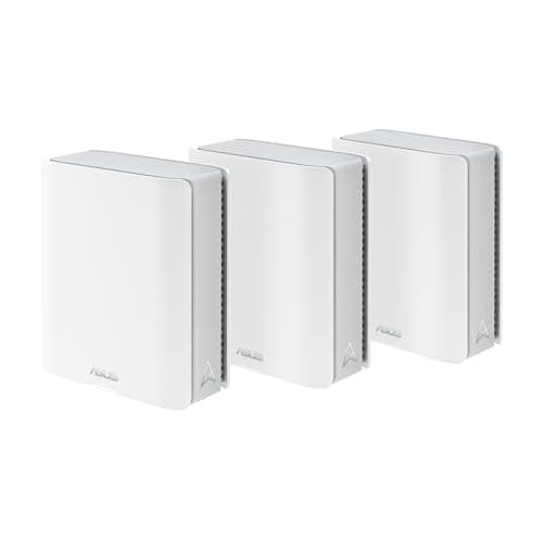 Image of ASUS ZenWiFi BT6 Tri-Band WiFi 7 Mesh, 9.4 Gbps, 7600 square feet (3 units), 2.5G WAN port, security and parental control included, Smart Home Master SSID, 4G and 5G Mobile Tethering- BT6