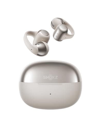 Image of SHOKZ OpenDots ONE Open Ear Headphones, Premium Dolby Audio 6.5g Clip On Earbuds 40 hrs Playtime, Bluetooth 5.4, Wireless Earphones with Mic, Fast Charging, IP54, with Cleaning Cloth, Commuting- Grey