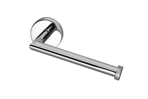 Image of Croydex Knightsbridge Toilet Roll Holder - Stainless Steel, Quality Chrome Finish, Bathroom Storage Solution, Flexi-Fix Accessories, Easy to Fit, Screw or Glue Installation, All Fixings Included