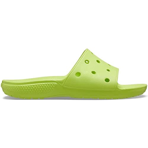 Image of Crocs Unisex Classic Slide Limeade Size 3 UK Men/ 4 UK Women