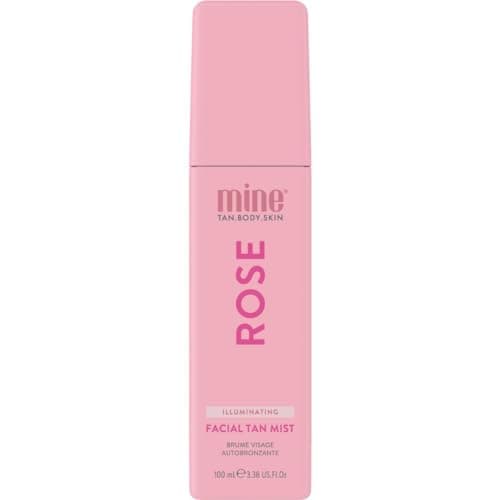 Image of MineTan Clear Self Tanning Face Mist | Rose Water Tanner Spray - Gradual Daily Sunless Facial Tan, Build a Bronzing Glow, Hydrating, Soothing, Infused with Vitamin C, Travel Size, 100 ml