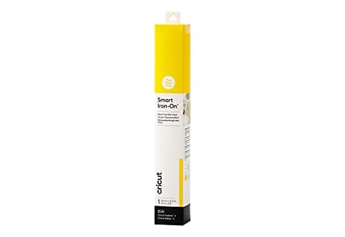 Image of Cricut Smart Iron-On Heat-Transfer Vinyl | 1 Sheet | 33cm x 0.9m | Yellow, (3ft), 2008697