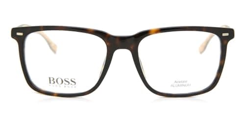 Image of HUGO BOSS BOSS 0884 0R6 HAVANA MATT DARK RUTHENIUM 53/18/145 MAN Eyewear Frame