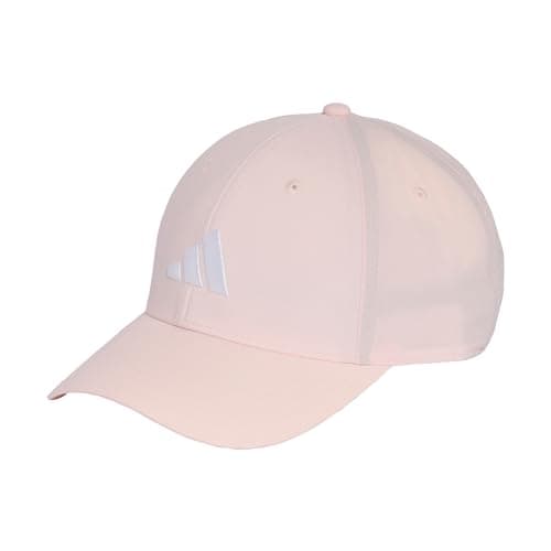 Image of adidas Unisex Bball Lt Emb New Logo Hat, Distilled Pink/White, M-L