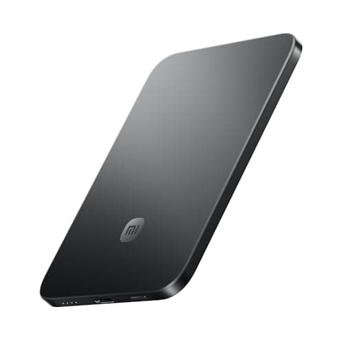 Image of Xiaomi Ultrathin Magnetic Power Bank 5000mAh 15W MagSafe Compatible Power Bank for iPhone, Ultra Slim, Lightweight, Wireless Charging, for iPhone 17/16/15/14/13/12, Graphite Black
