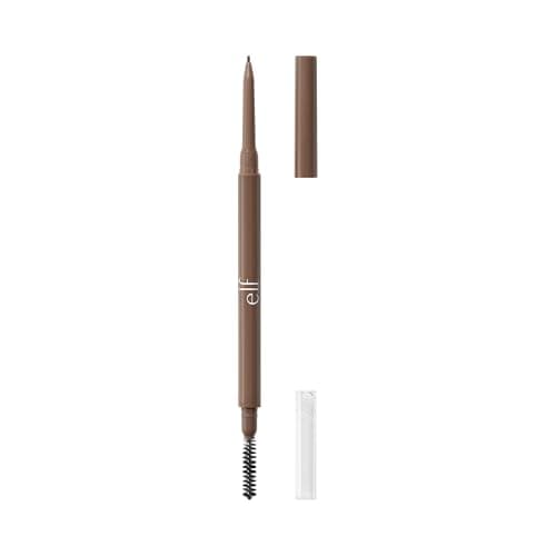 Image of e.l.f. Micro-Fine Brow Pencil, Waterproof Brow Colour & Spoolie for Shaping Brows & Creating a Feathered Natural-Looking Finish, Vegan & Cruelty-Free, Deep Brown