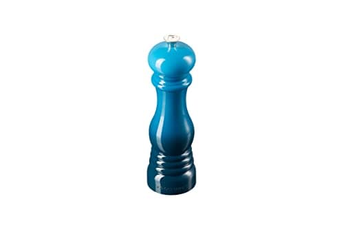 Image of Le Creuset Classic Adjustable Pepper Mill Grinder, Chip-Resistant ABS Plastic, Anti-Corrosion, 40g, 21 cm, Deep Teal, 96001900642000