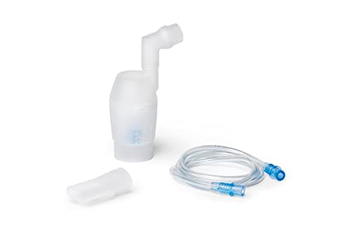 Image of OMRON NEB6022 Mouthpiece Replacement for Adults and Kids | Aerosol Nebuliser Replacement Set for OMRON C102 Total Nebuliser | Mouthpiece, Air Tube| OMRON Original Accessory
