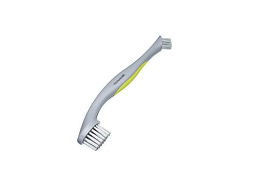 Image of KitchenCraft 2-in-1 Scrubbing Brush with Handle, Plastic, Grey, 28 cm