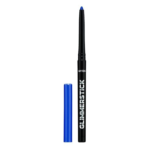 Image of Avon Glimmerstick Eyeliner Azure Blue, Soft-Glide Formula, Bold and Intense Colour, Waterproof, Smudge-Proof Colour That Lasts All-Day, Cruelty Free