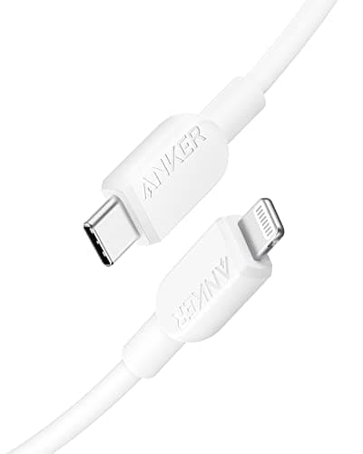 Image of Anker USB C to Lightning Cable, 310 iPhone Fast Charger Cable(White, 6ft), MFi Certified, Fast Charging Cable for iPhone 14 Plus 14 14 Pro Max 13 13 Pro 12 11 X XS XR (Charger Not Included)