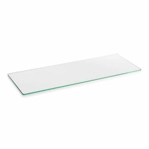 Image of 600mm x 250mm x 6mm-Clear Tempered Glass Shelf Panel Storage Sheet Shelving Display Bathroom Shelves