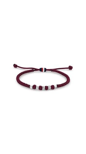 Image of Tommy Hilfiger Jewelry Men's Nylon Bracelet Red - 2790678