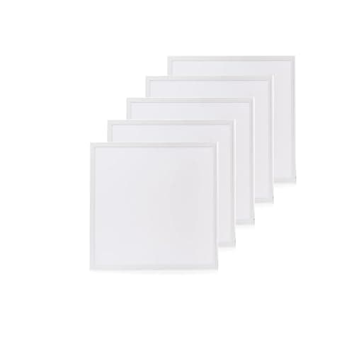 Image of Brightex LED Panel Lights 600x600mm 48W Cool White 6500K Square Edge Ceiling Tile 4320 Lumen for Home, Office, Shop, Factory Pack of 5