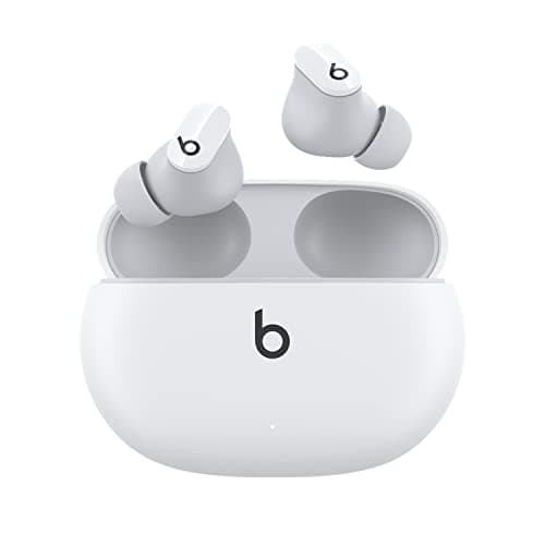 Image of Beats Studio Buds – True Wireless Noise Cancelling Earbuds – IPX4 rating, Sweat Resistant Earphones, Compatible with Apple & Android, Class 1 Bluetooth, Built-in Microphone – White (previous version)