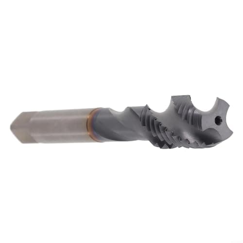 Image of Crabop Spiral Flute Tap M12x1.75 HSS Nitrided for Aluminum Steel, Right Hand Thread Cutting for CNC Milling Machines, 80mm Length