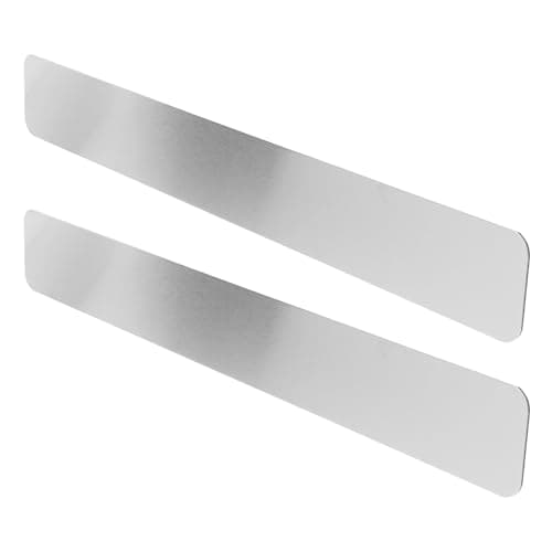 Image of Beavorty Bulletin Board Metal Strips 2Pcs 375X50Mm Adhesive-Backed Metal Strips for Photo Wall Display and Office Organization