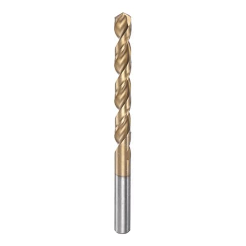 Image of sourcing map Twist Drill Bit 8.9mm Titanium Coated (HSS-E) M42 High Speed Steel 8% Cobalt Straight Shank for Stainless Steel Aluminum Alloy Metal