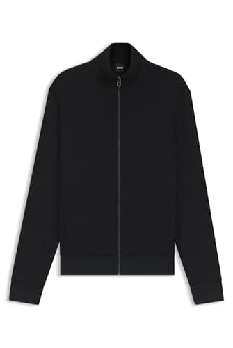 Image of BOSS Mens H Shepherd 100 Full Zip Fleece Black L