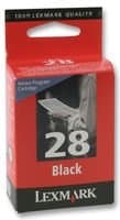 Image of Lexmark 28 Black Ink Cartridge – Black Ink Cartridge (Lexmark, Standard)