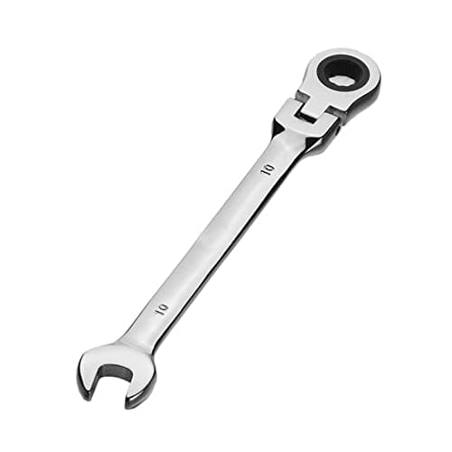 Image of Vokenforu 10mm Flex-Head Ratchet Spanners, Chrome Vanadium Steel, Ratcheting Combination Wrench for Car & Bicycle Repair