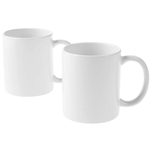 Image of Cricut Blank Mugs White 355ml (12oz) 2 x Infusible Ink Sublimation Mugs for use Mug Press Infusible Ink 2007821